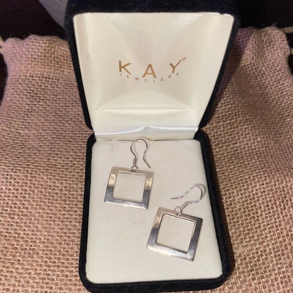 Source Unknown Jewelry - 🌺 STERLING SILVER 925 LOVELY SQUARE EARRINGS. 🌺